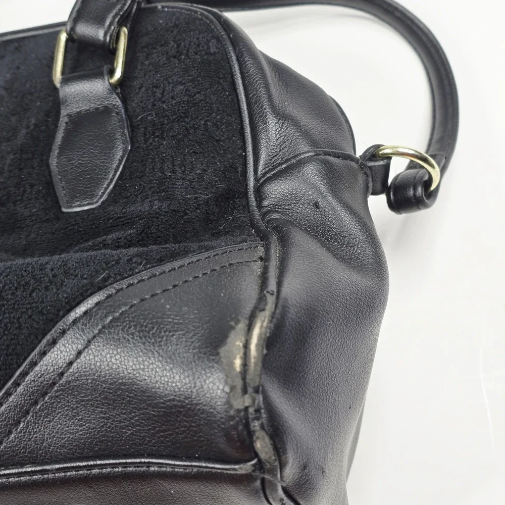 Vintage Y2K Juicy Couture Daydreamer Bag‎ Velour Pleather Purse Black Velvet